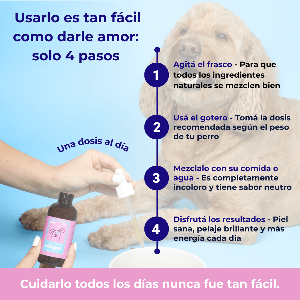 VYTAL™ - El colágeno líquido que devuelve vitalidad, brillo y movilidad a tu perro.